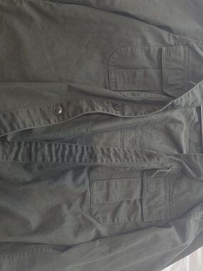 Kenneth Cole Reaction Olive Green Military Field Jacket